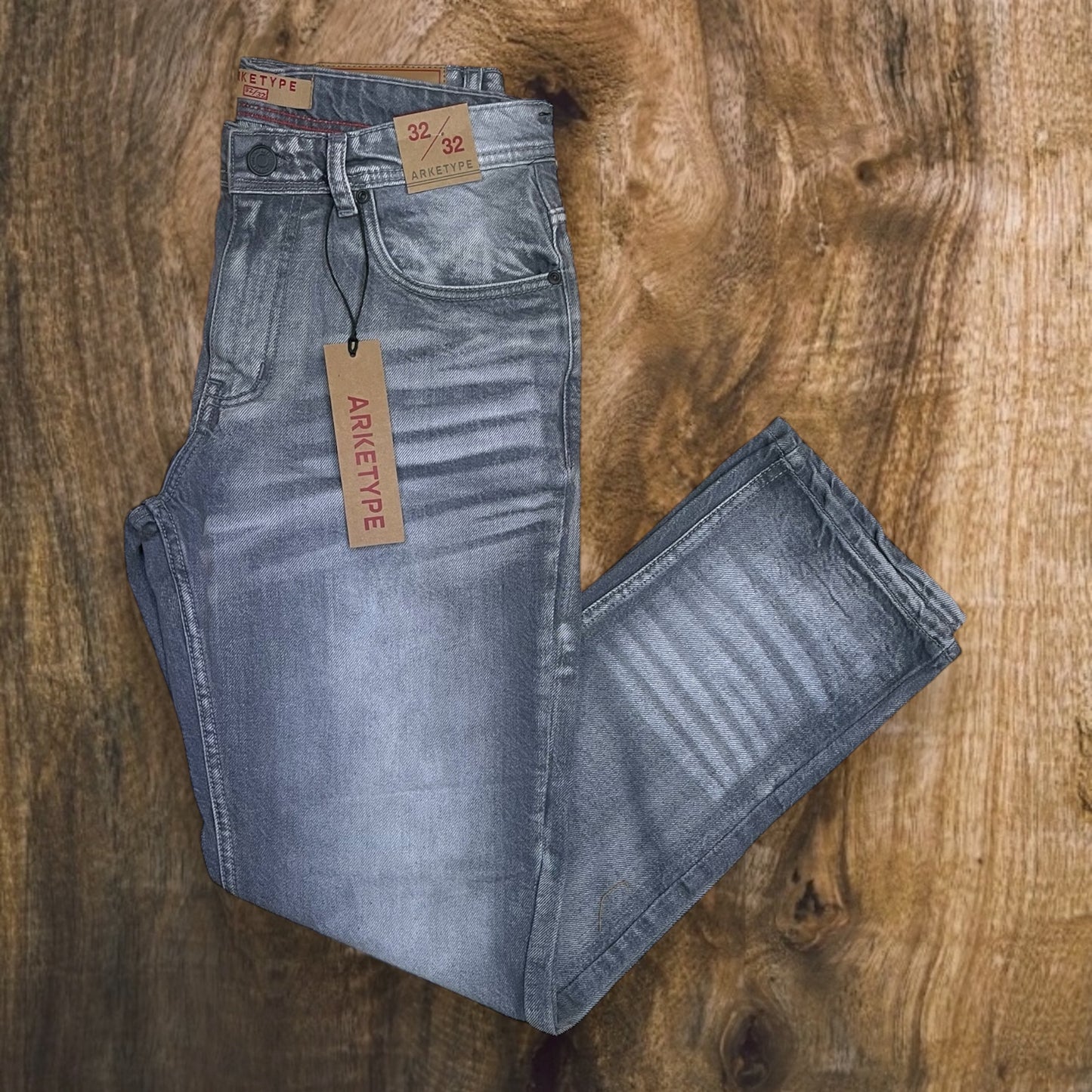 PC01 - Basic Whisker Relaxed-Fit Jeans