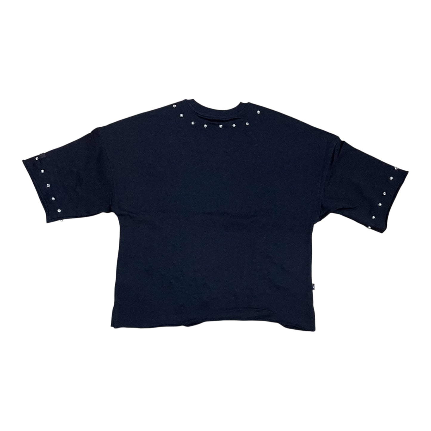 SM6150 - Fallen with Studs n Pearl Cropped Top Graphic T-Shirt