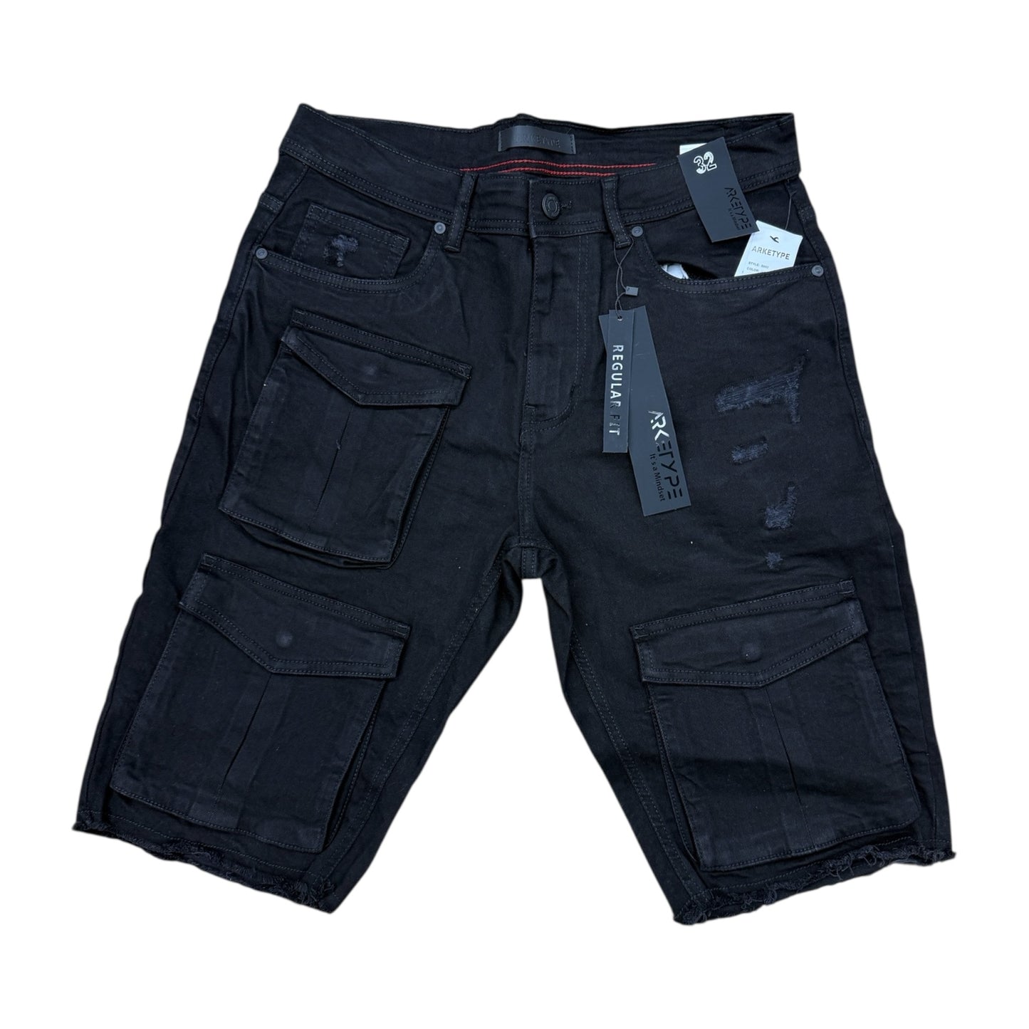 WH-S602 - Multi Cargo Pocket Regular-Fit Stretch Shorts