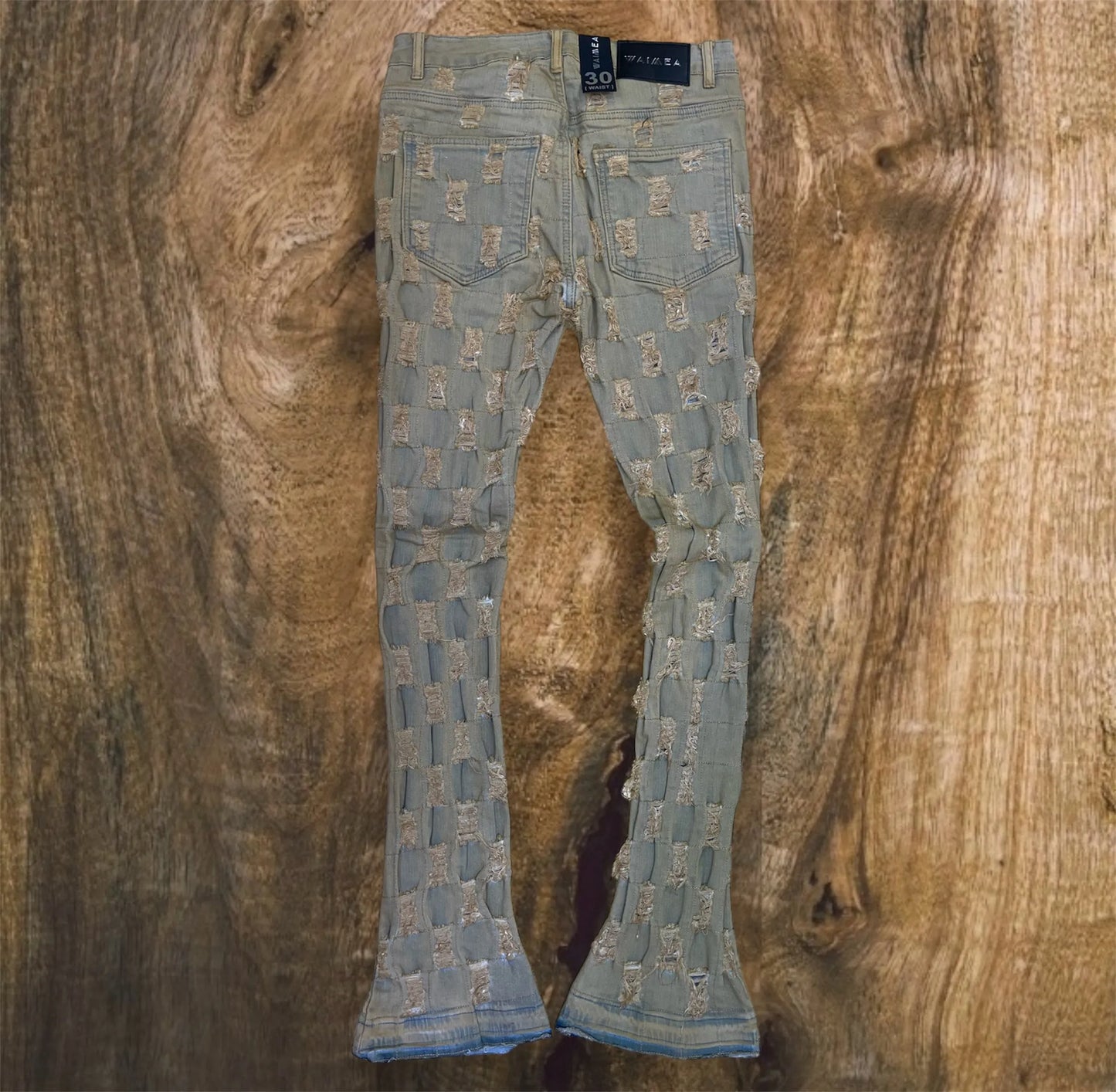 M5934D - STACKED FLARE JEANS