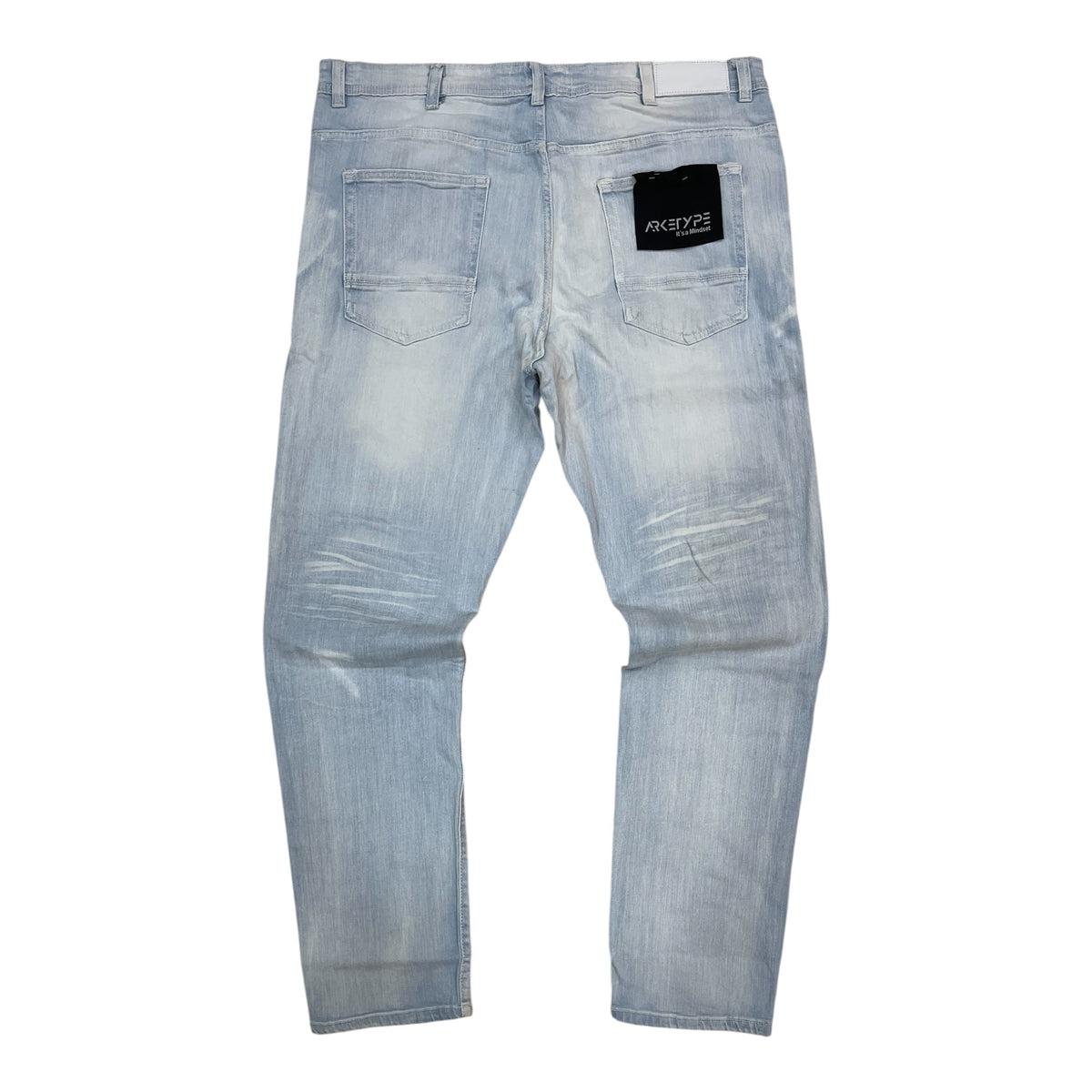 PC05X - Big Men's Core Washed Clean Look Slim-Fit Stretch Jeans