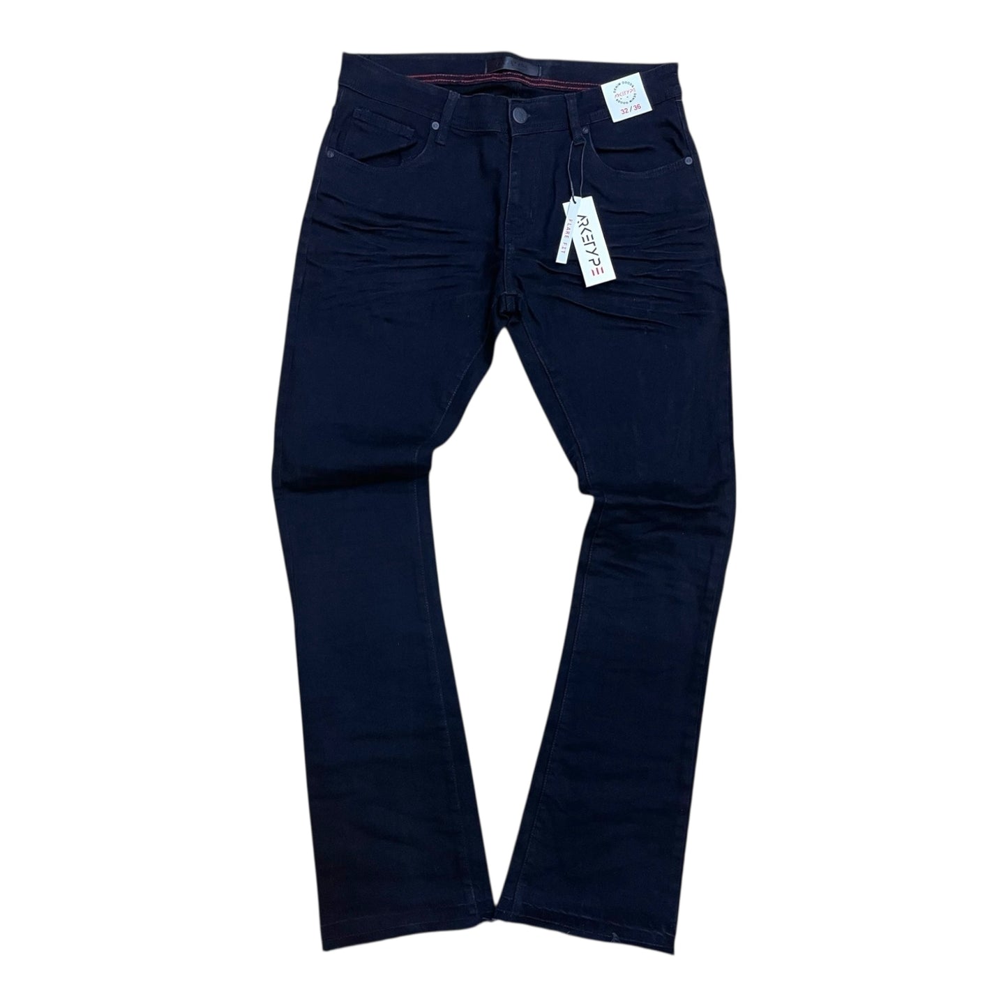 P537 - Essntl Stretch Stacked Flare Jeans