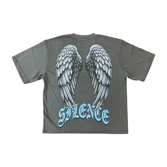 WH-1163-110 - Silence Digital Cropped Graphic T-Shirt