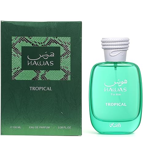 Rasasi Hawas Tropical Eau De Parfum Spray, 3.4 Ounce EDP (Men)