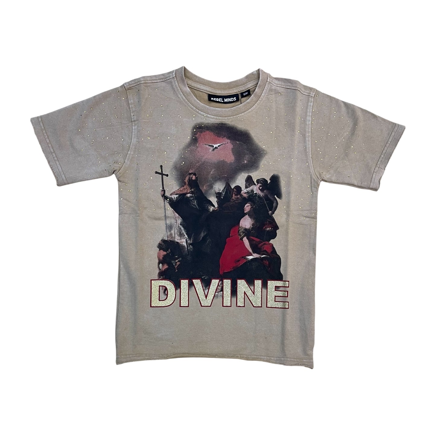 612-11105 - Boy's/Kid's Divine Rhinestone Graphic T-Shirt