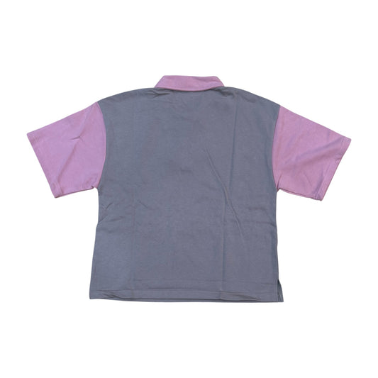 CP1618 - Hustle Boy with Rhinestones n Studs Polo Boxy Shirt