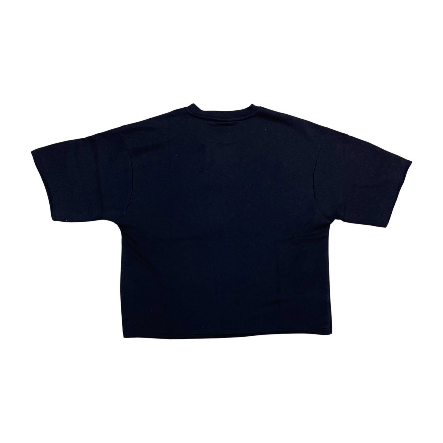 610-11168 - Flame Bikes Digital Rhinestone French Terry Cropped Graphic T-Shirt
