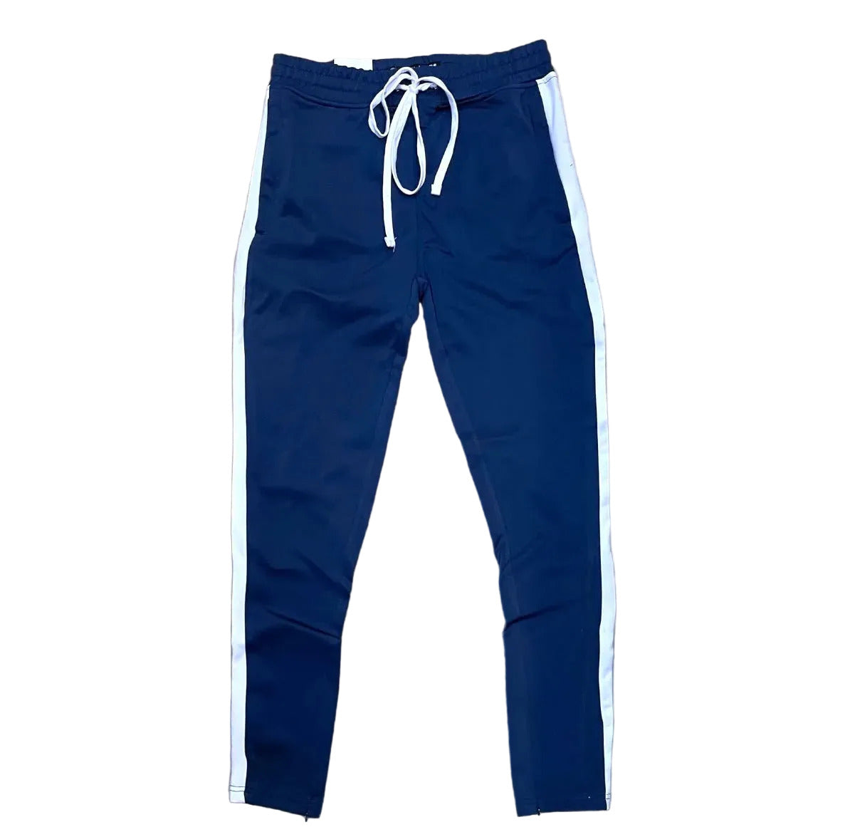 100-401 - Track with Wide Side Stripes and Drawstring Slim-Fit Pant
