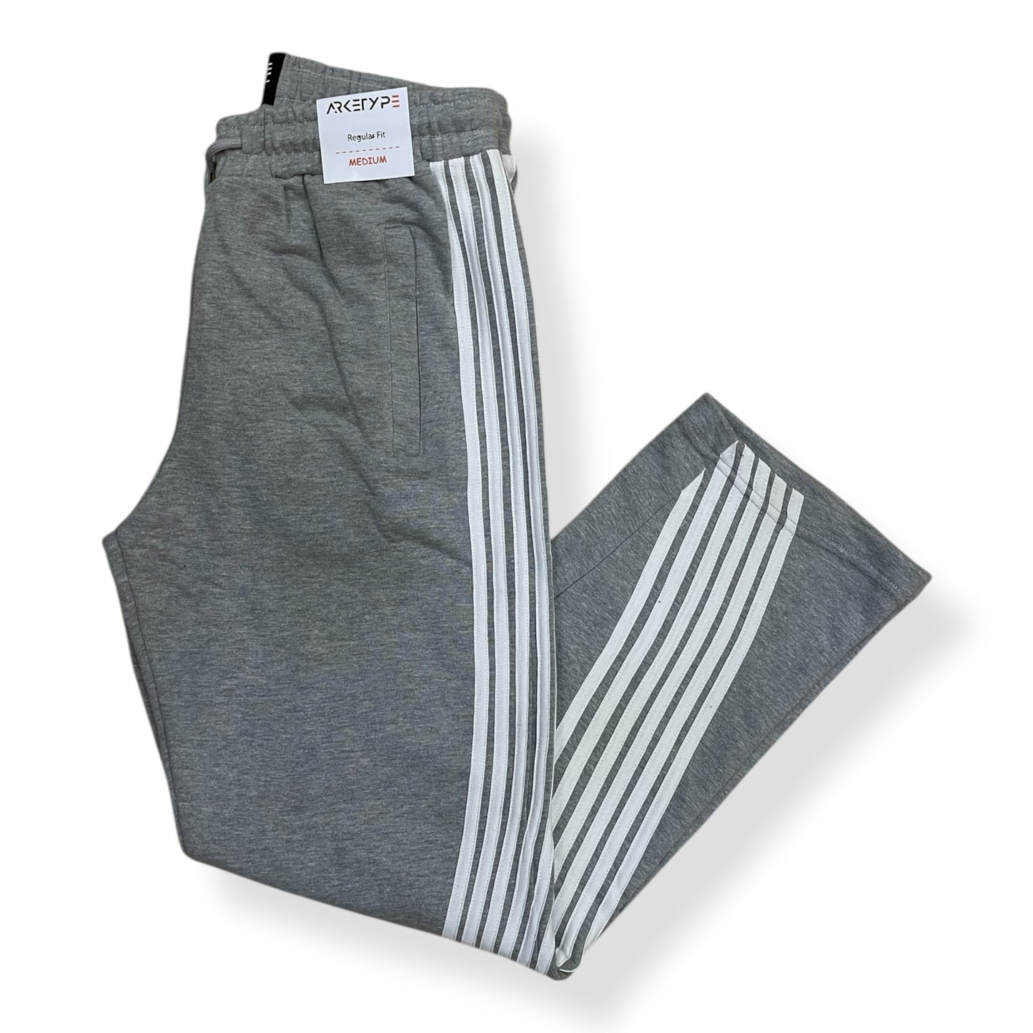 P558 - Racer Stripes French Terry Straight-Fit Pants