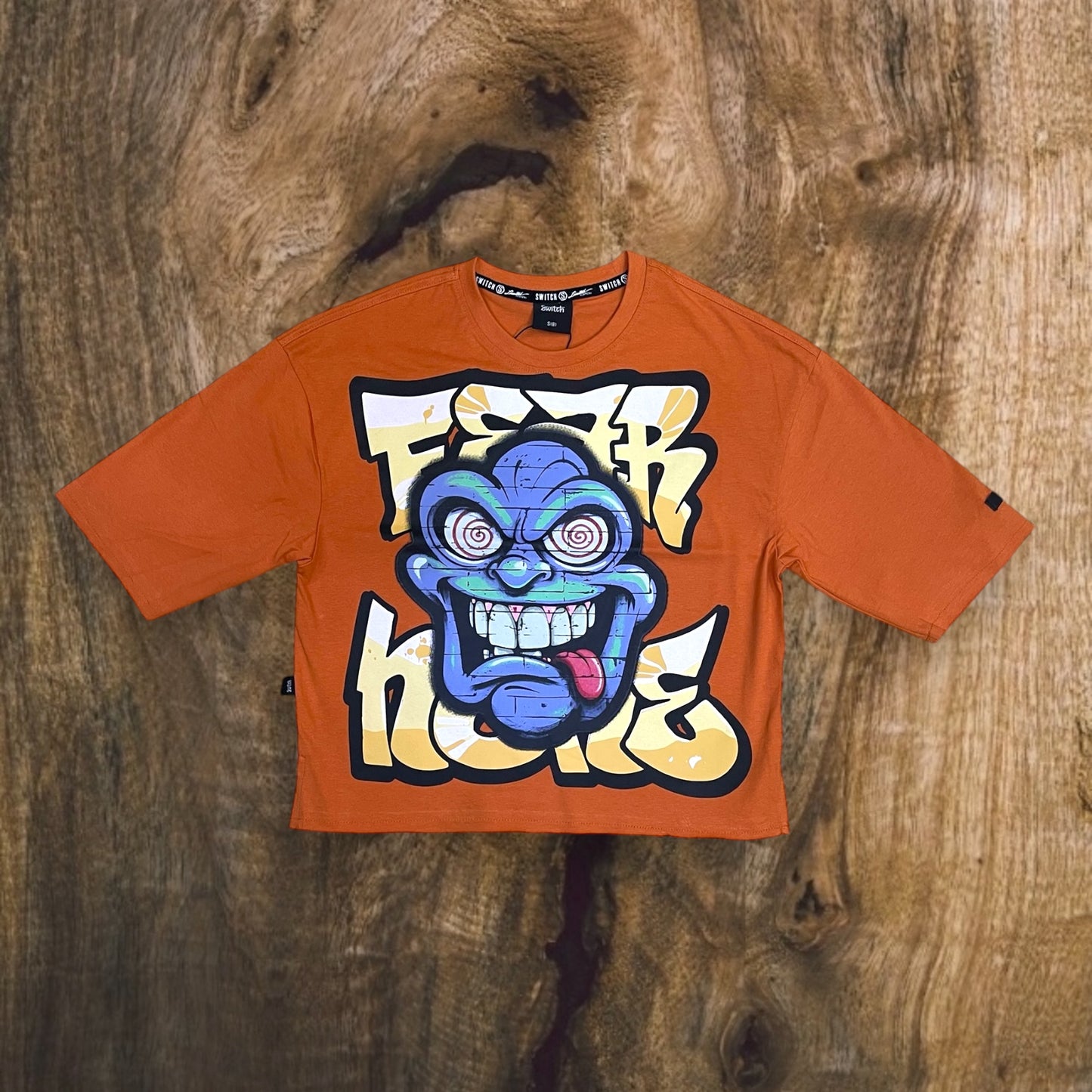 SS5061K - Boy's/Kid's Fear None Cropped Top Graphic T-Shirt