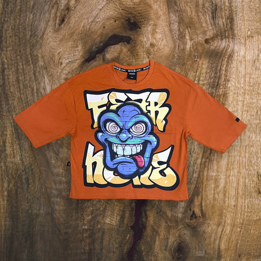 SS5061K - Boy's/Kid's Fear None Cropped Top Graphic T-Shirt