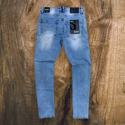 SF3610 - Ripped Denim Slim-Fit Stretch Jeans