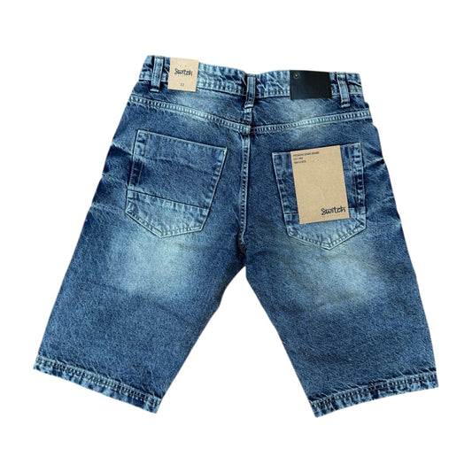 WH-SS5700 - Premium Distressed Rip & Repair Non-Stretch Denim Shorts