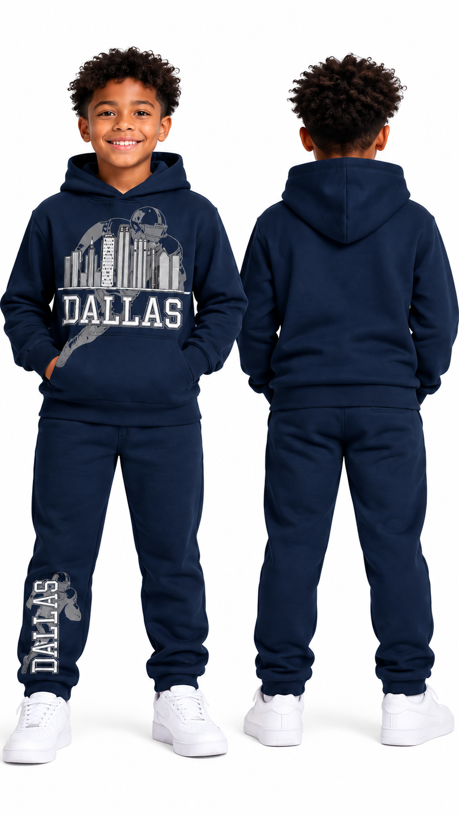 FS562K - Boy's/Kids Dallas City Pullover Fleece Set