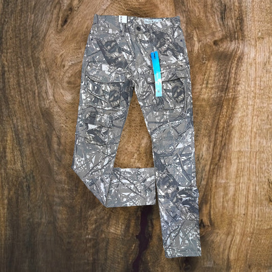 JP24529 - Smoke Rise Multi Cargo Pocket Slim-Fit Jeans (Khaki Hunting Camo)