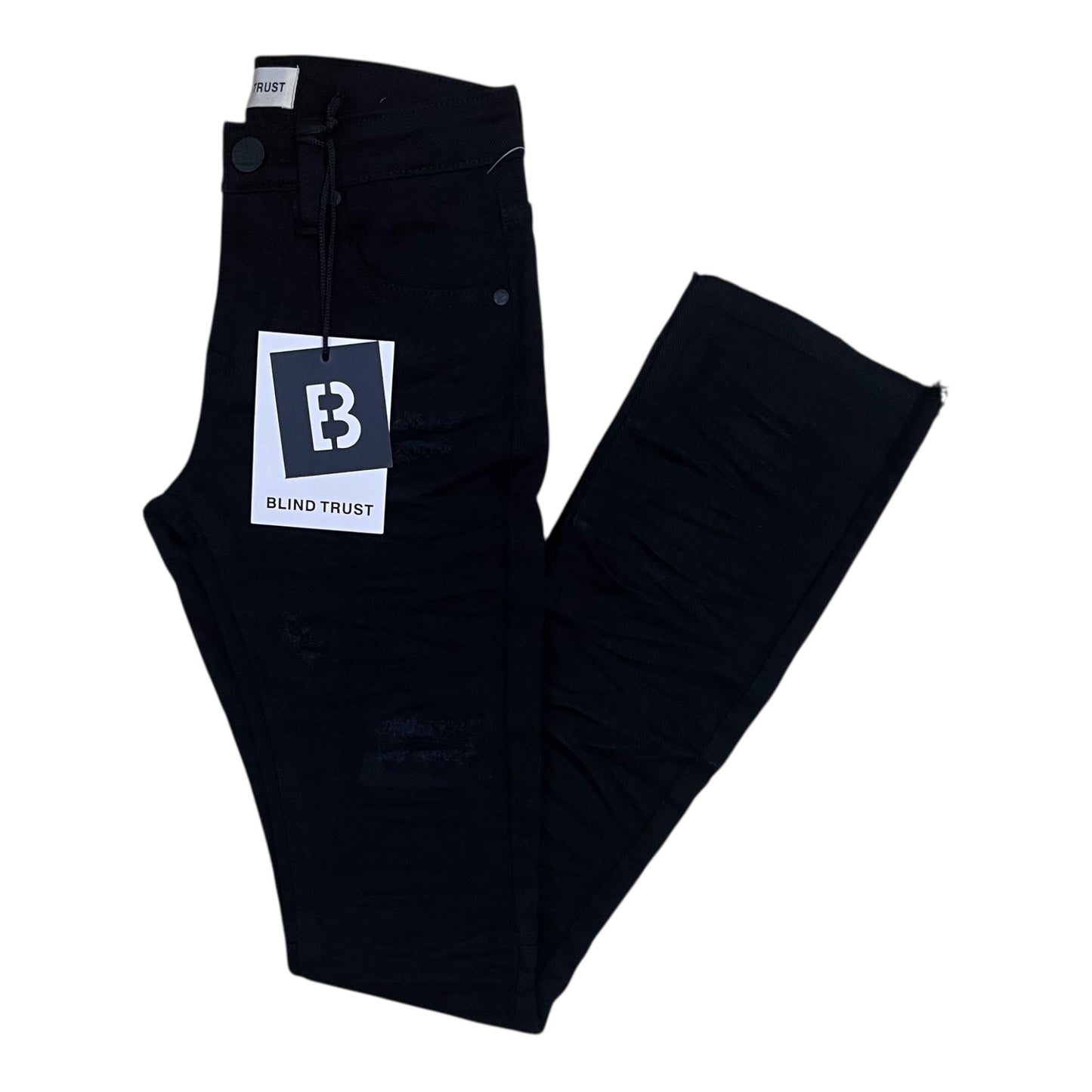 BTP25271K - Boy's/Kid's Rip & Repair Stacked Flare Jeans