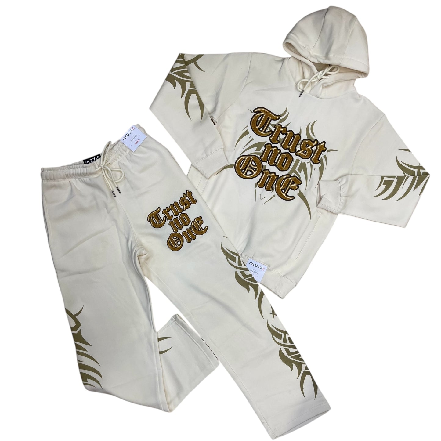 FS572S4 - Trust NO One Fleece Set w/Straight Pants