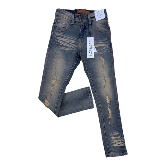 PC03K - Boy's/Kids Core Ripped Slim-Fit Stretch Jeans