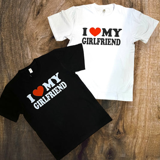 JC012325 - I Love My Girlfriend Regular-Fit Graphic T-Shirt