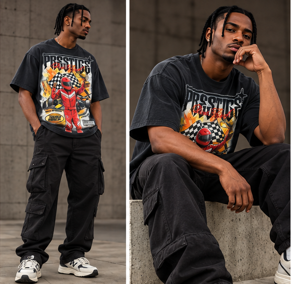 WH-KR615 - Prestige with Rhinestones Graphic T-Shirt