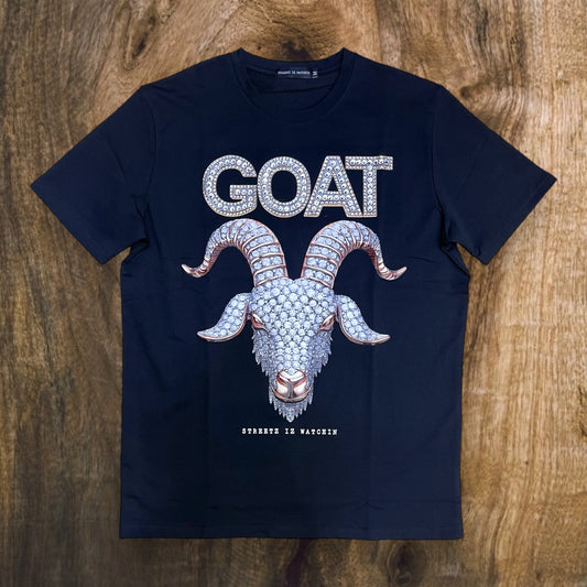 SIW5195 - Goat Pendant Rhinestone Premium Graphic T-Shirt
