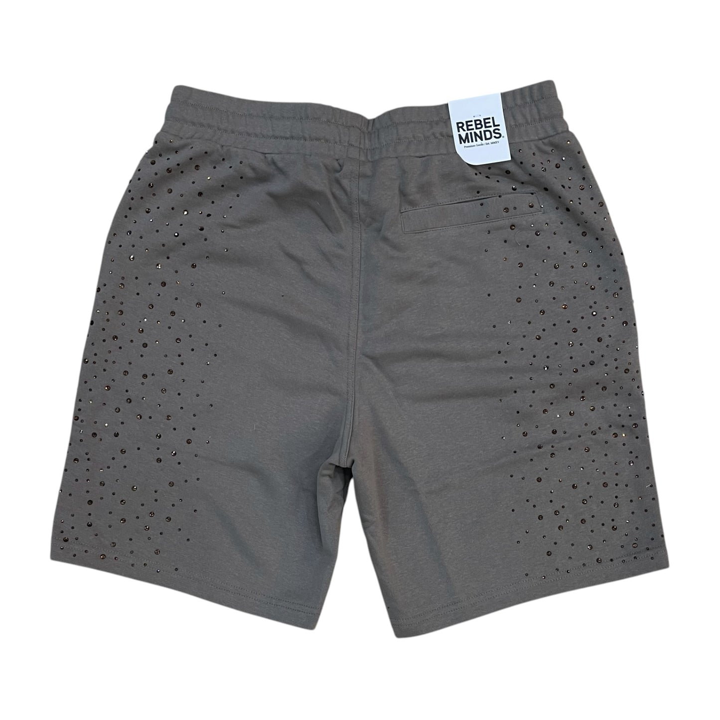 610-11965 - Rhinestone Galaxy French Terry Fleece Shorts