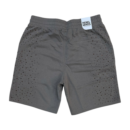 610-11965 - Rhinestone Galaxy French Terry Fleece Shorts