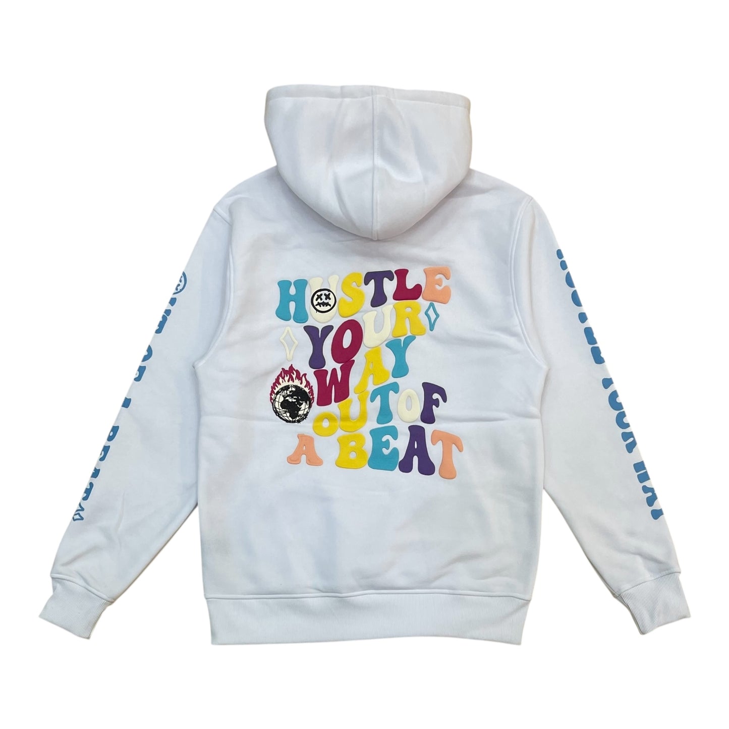 F516 - Hustle Your Way Graphic Fleece Hoodie