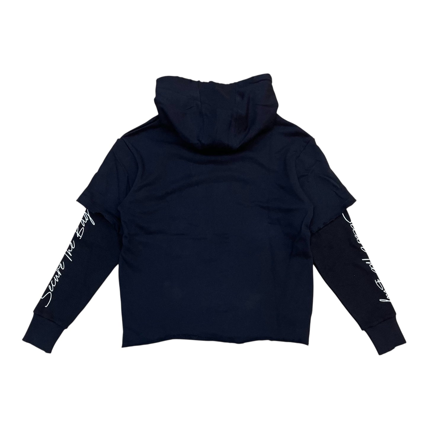 S2FH5222 - Secure the Bag Rhinestones 2FER Cropped Hoodie