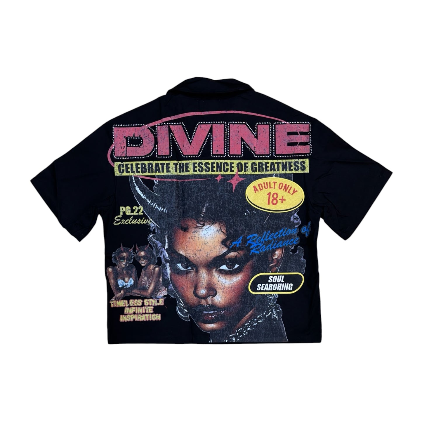 WH-RK1482114 - Divine Woven Button Down Cropped Shirt