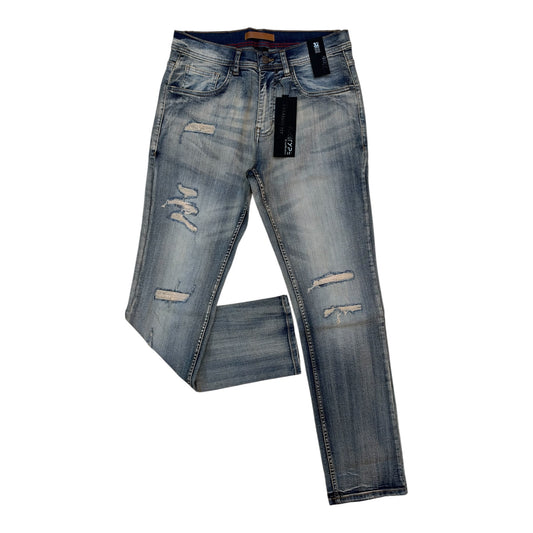 WH-P629 - Dallas Ripped Straight Fit Stretch Jeans