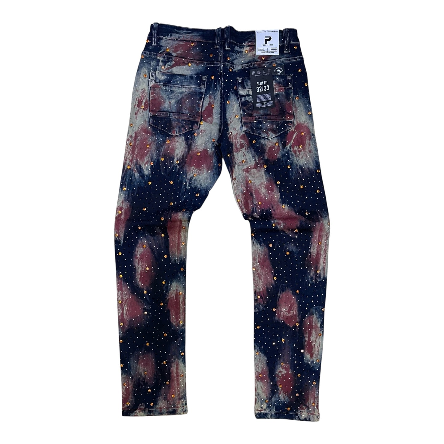 Kd2678 -  Premium Gem-Studded n Rhinestone Slim-Fit Stretch Jeans