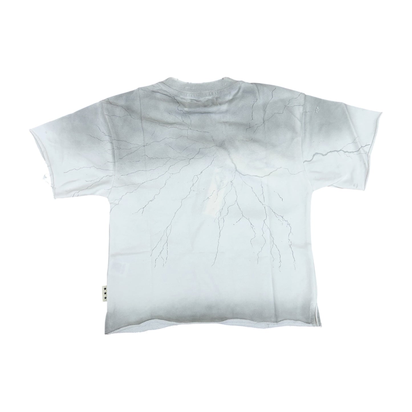 WH-T1634B - Boy's/Kid's Teen Angel with Rhinestones Crop T-Shirt
