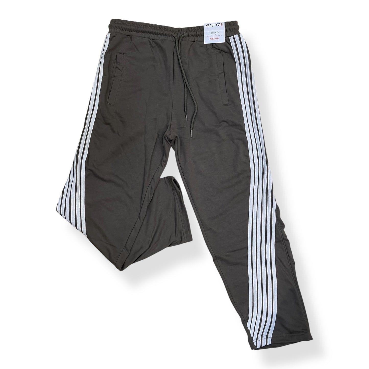 P558 - Racer Stripes French Terry Straight-Fit Pants