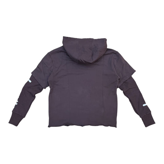 S2FH5238 - Grizzly Rhinestones 2FER Cropped Hoodie