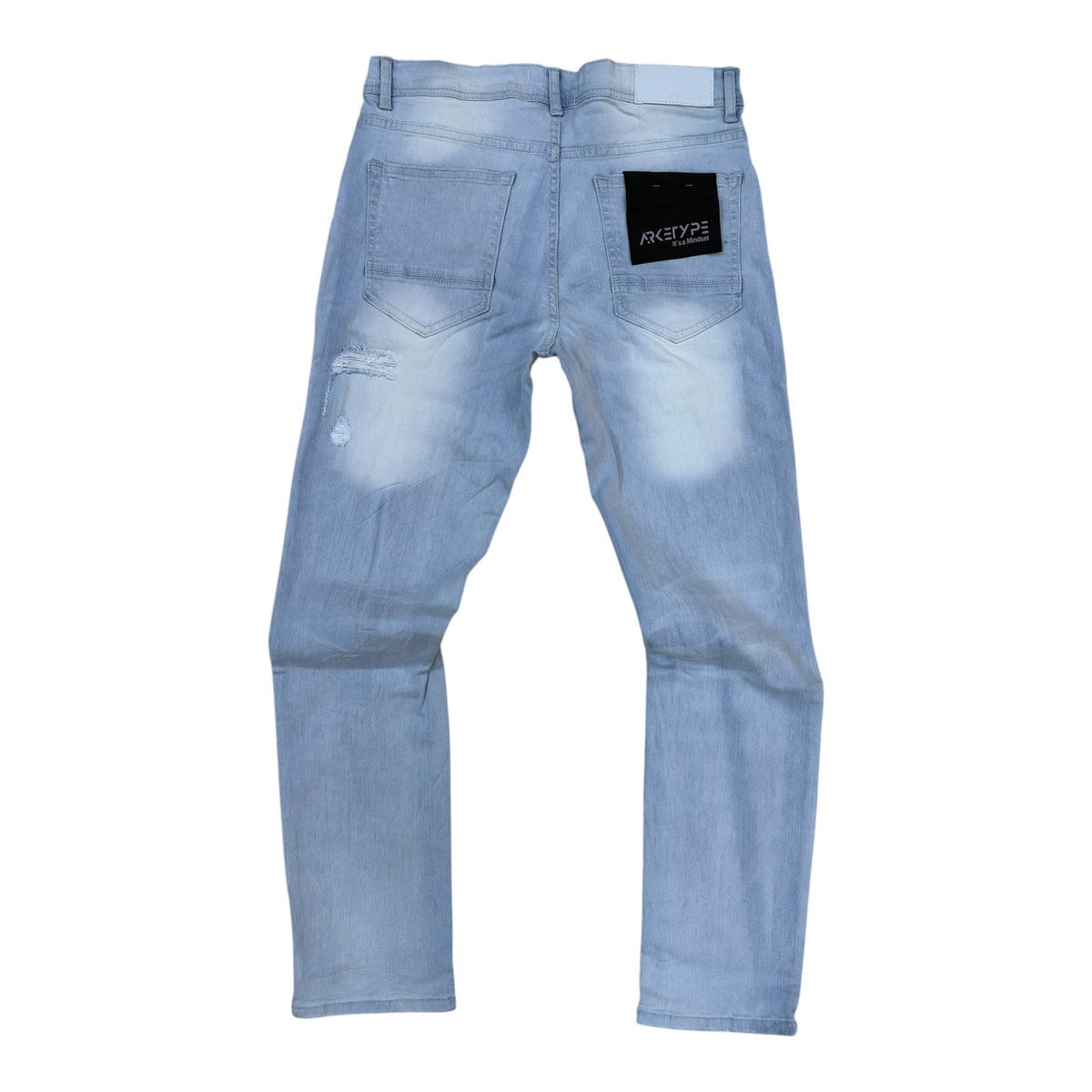 WH-P629 - Dallas Ripped Straight Fit Stretch Jeans