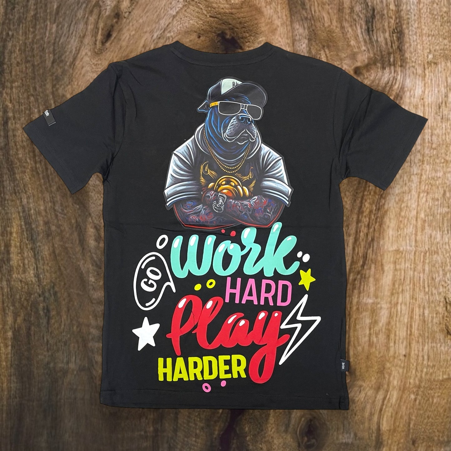 SS4038K - Boy's/Kid's Work Hard Graphic T-Shirt