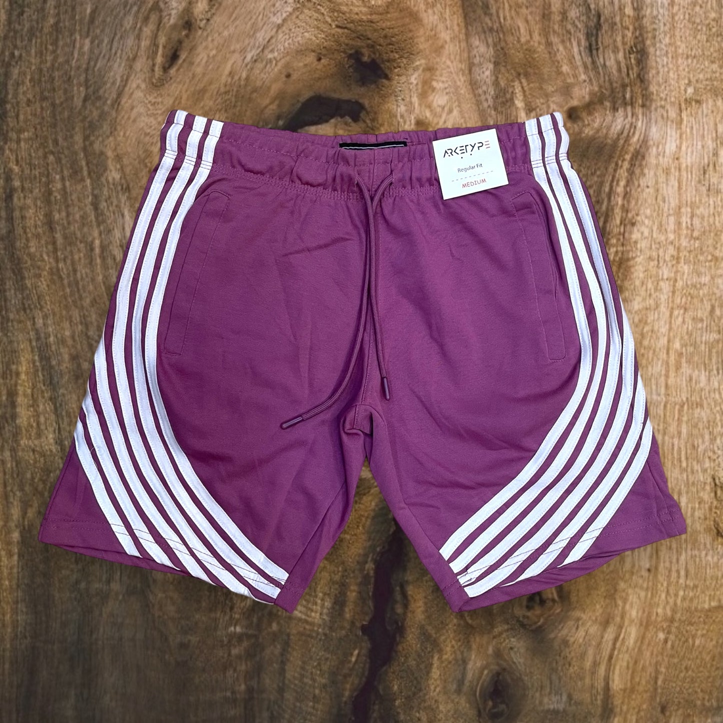 S533 - Stripe French Terry Shorts