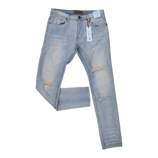 WH-P607 - Ricky Essential Ripped Slim-Fit Stretch Jeans
