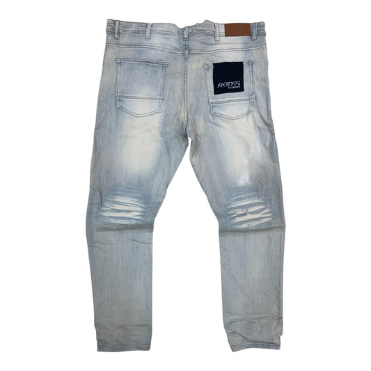 PC05X - Big Men's Core Washed Clean Look Slim-Fit Stretch Jeans