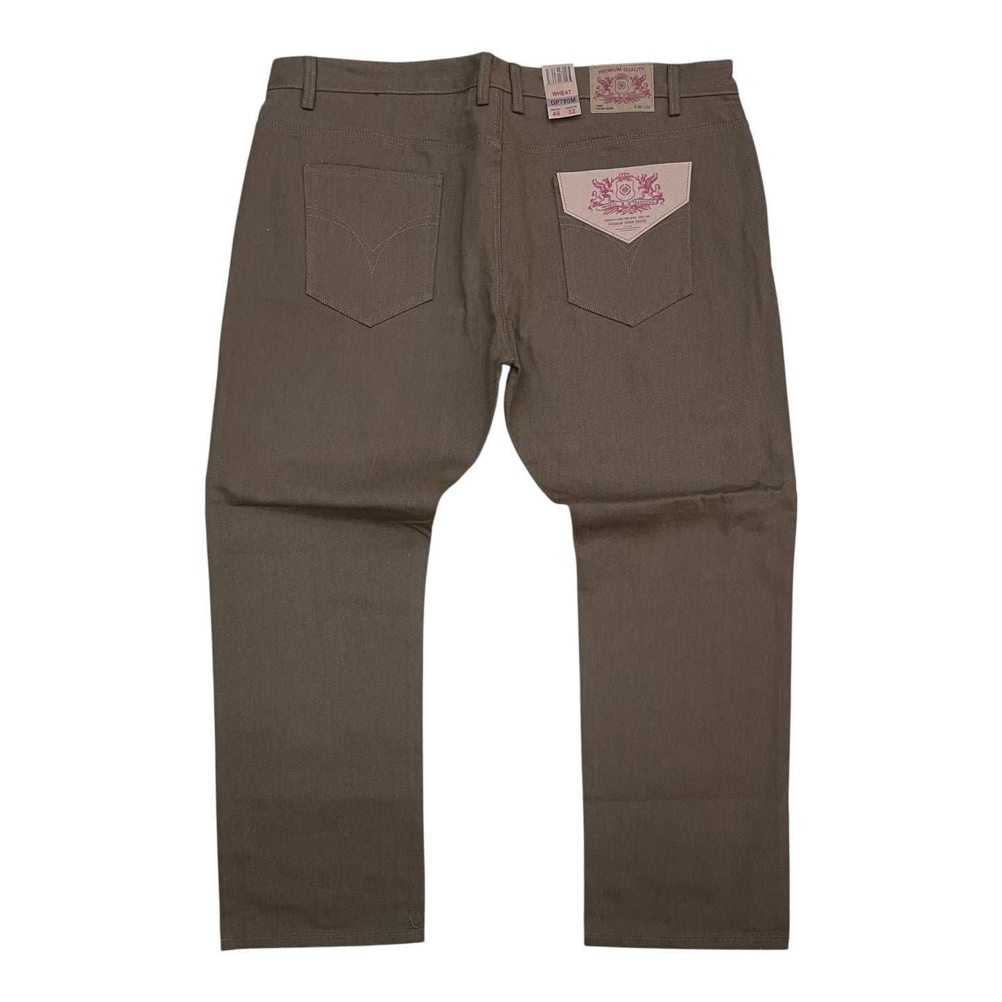 DP780X - Big Men's Basic color Denim Relaxed-Fit Pants
