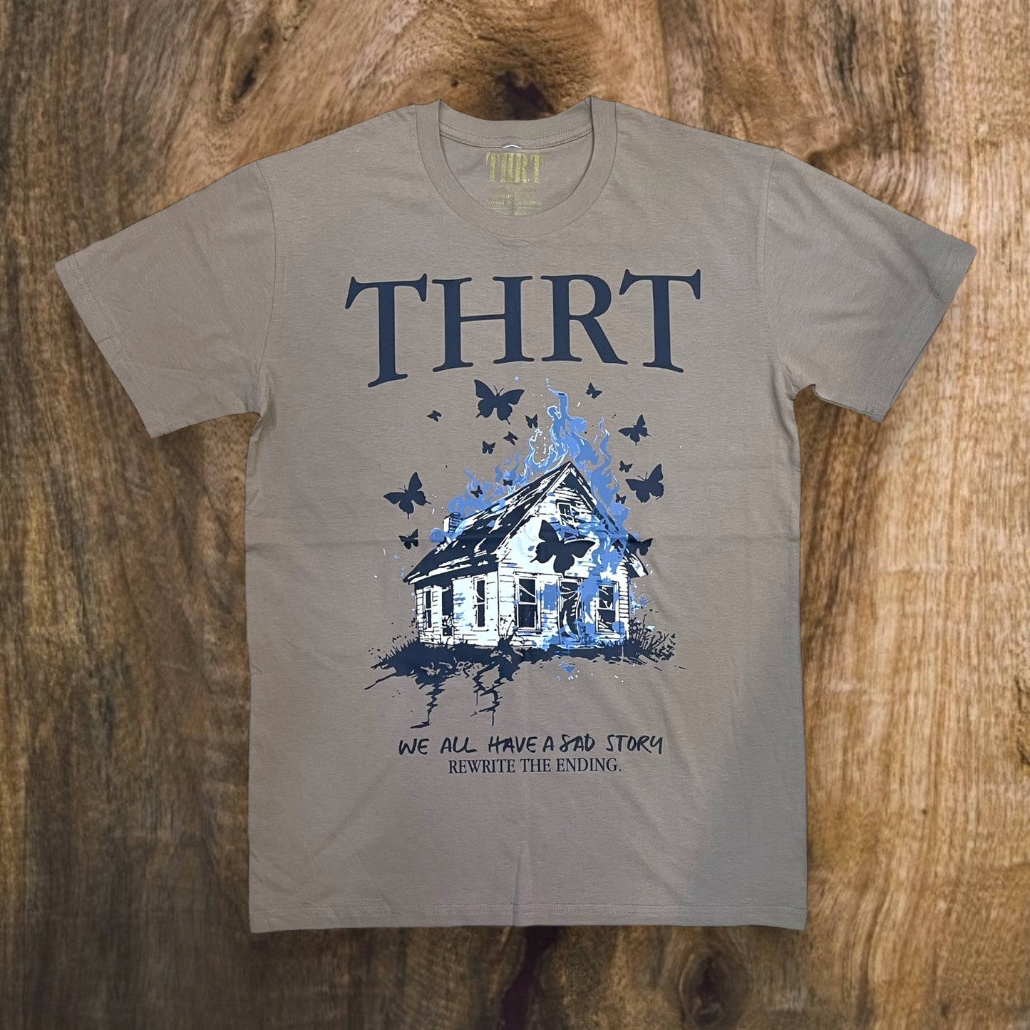 Thrt - Sad Story Premium T-Shirt (Khaki)