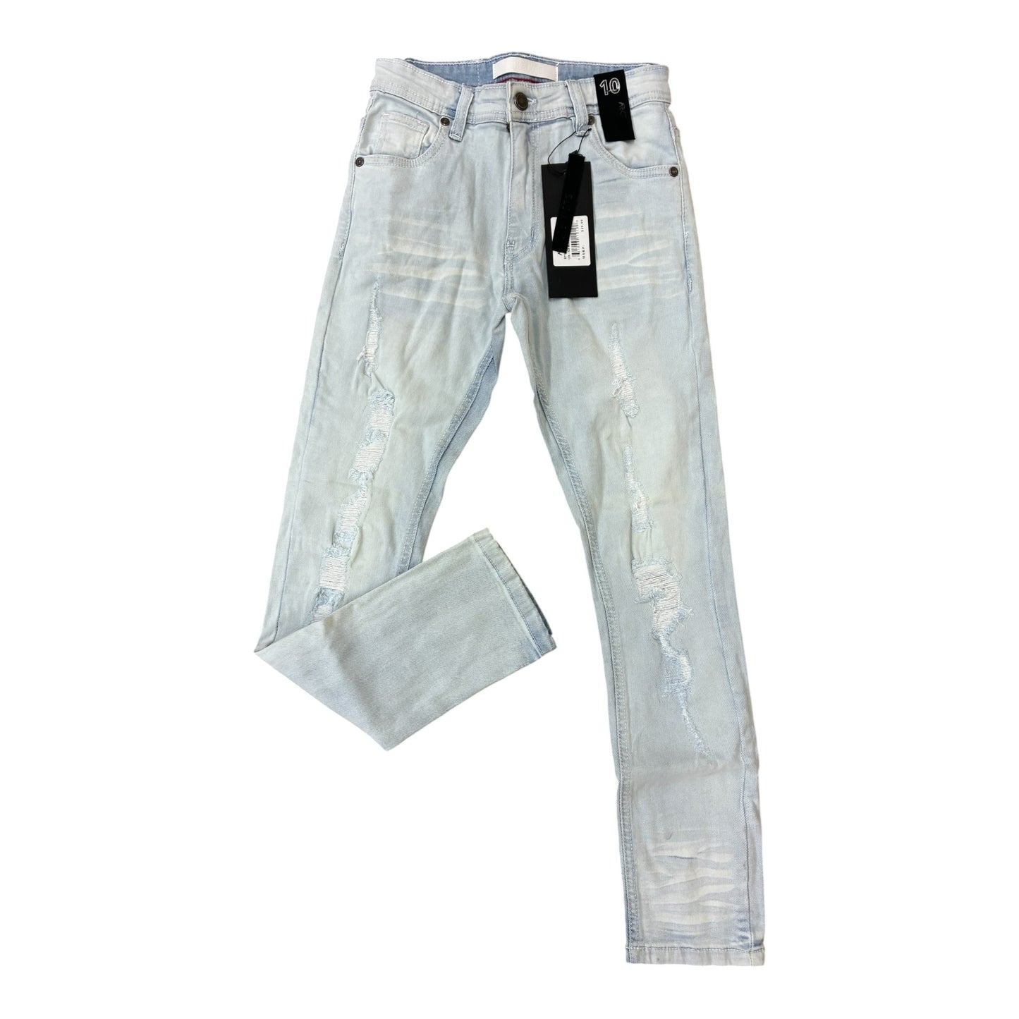PC03K - Boy's/Kids Core Ripped Slim-Fit Stretch Jeans