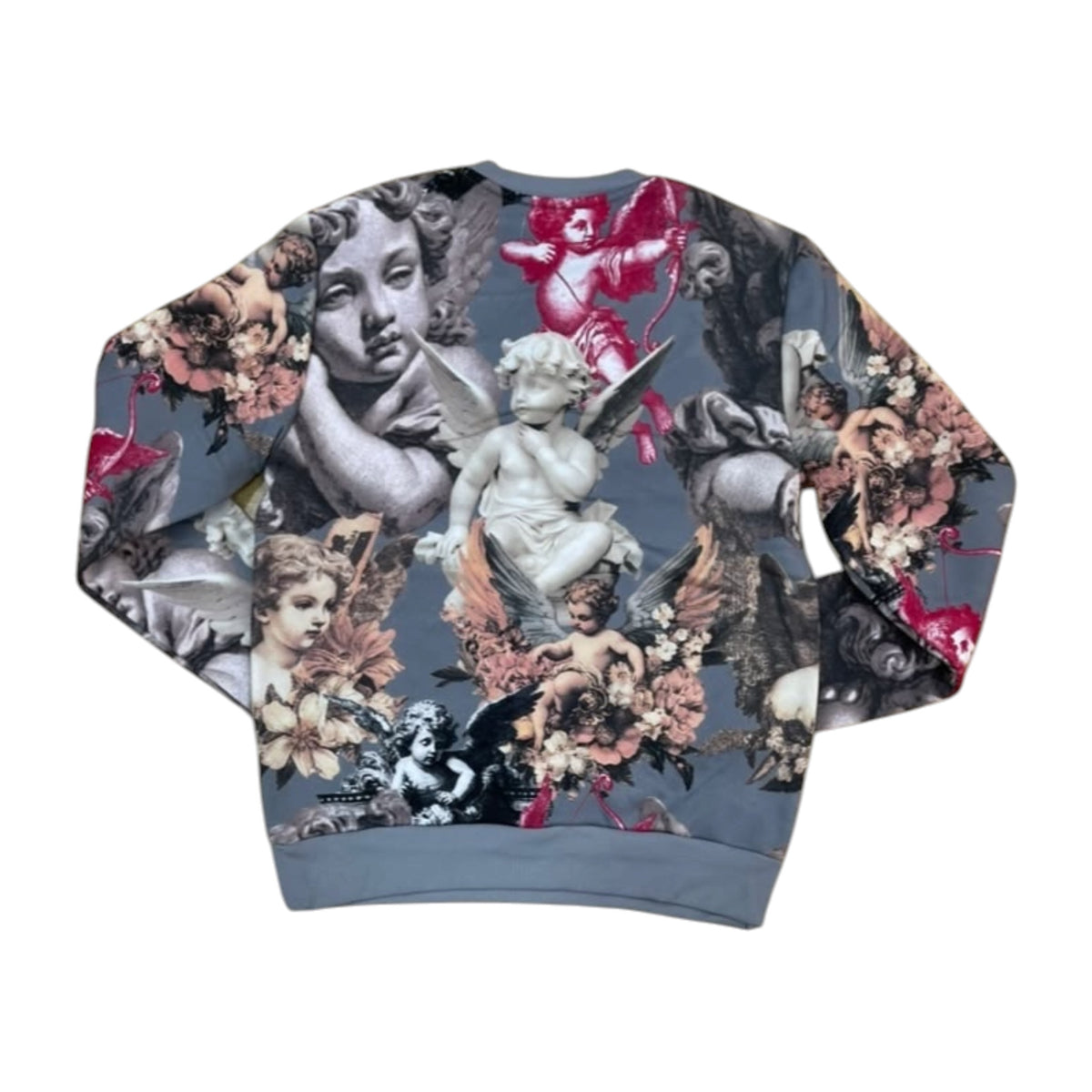 FB2615 - Angels Digital Print With Rhinestone Crewneck Fleece