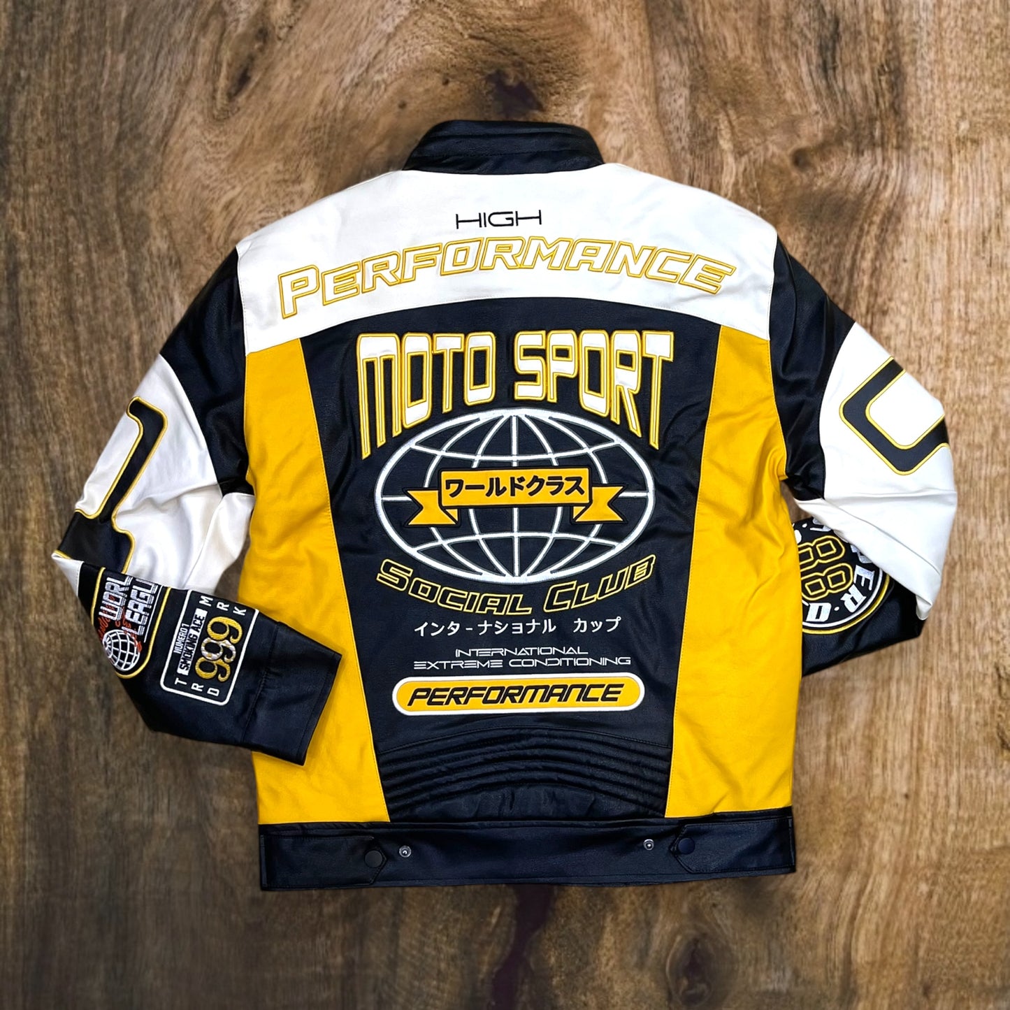 OJ24688 - PU World Class Racing Jacket (Yellow)