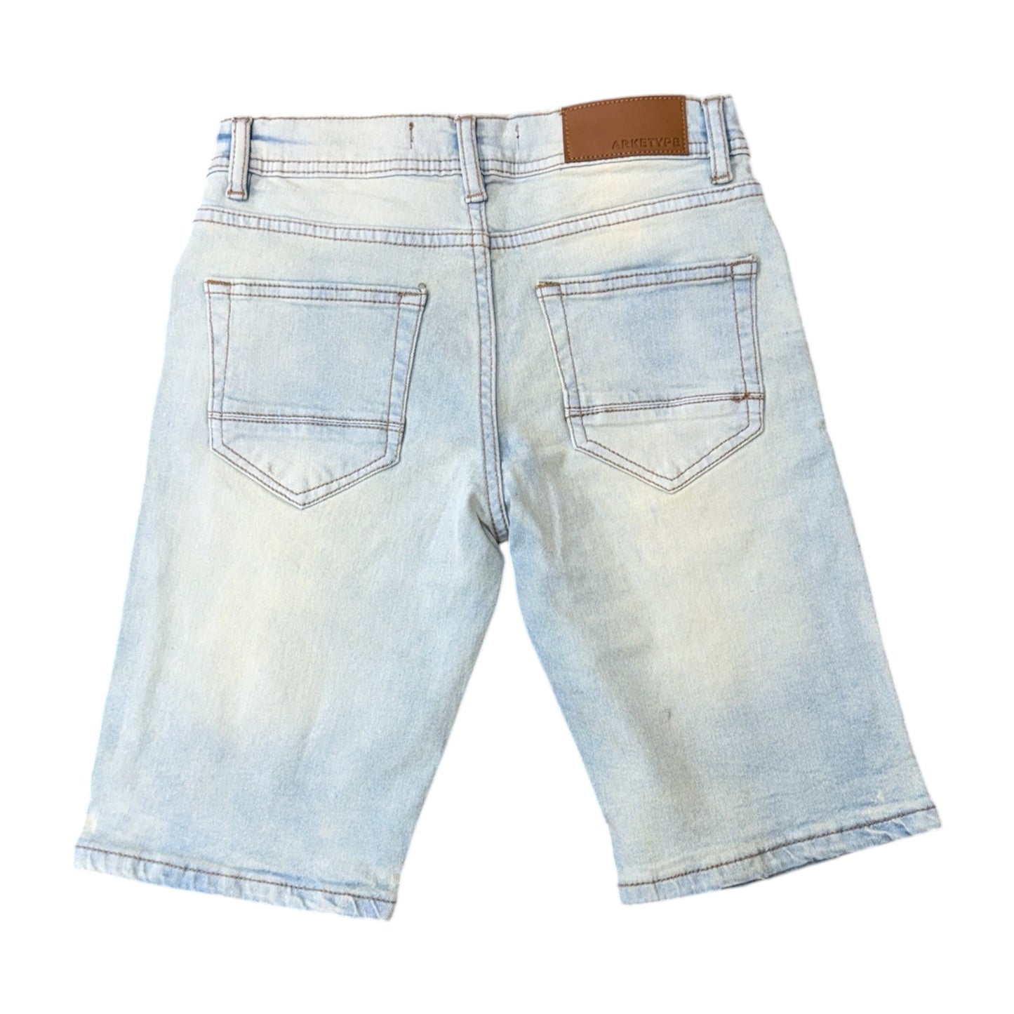 SC01K - Boy's/Kids Core Ripped Urban Slim-Fit Stretch Shorts