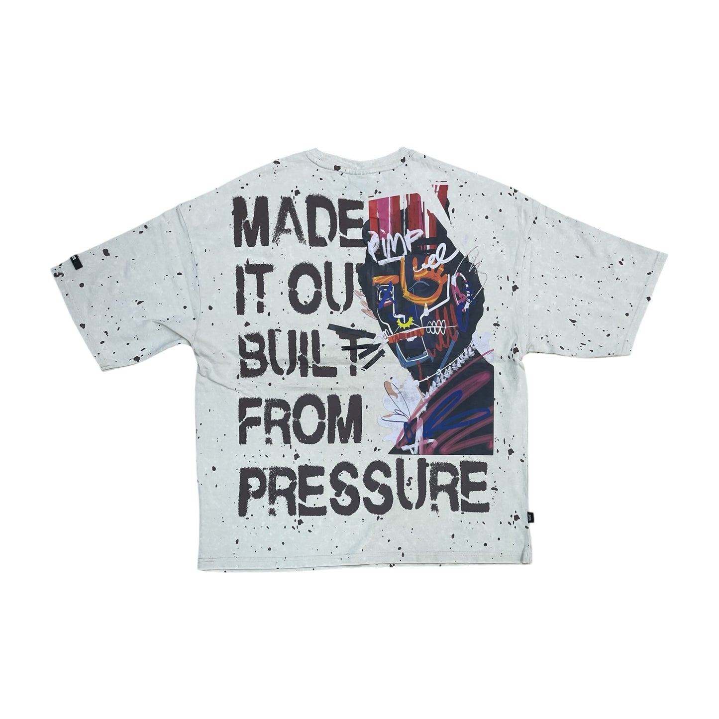 WH-SW6123 - Built From Pressure Boxy Graphic T-Shirt