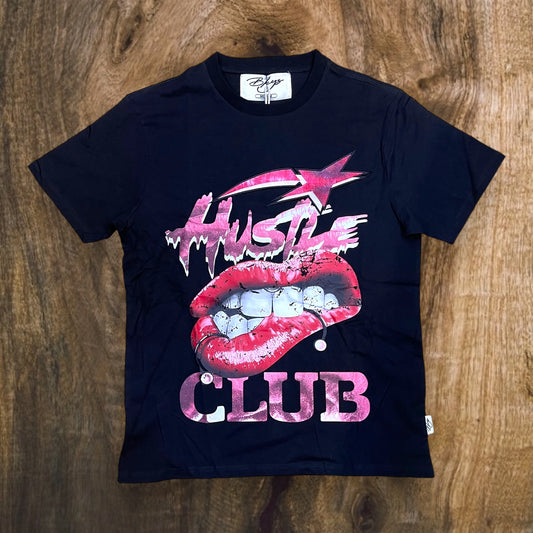 T1149 - Hustle Club Oversized T-Shirt (Black)