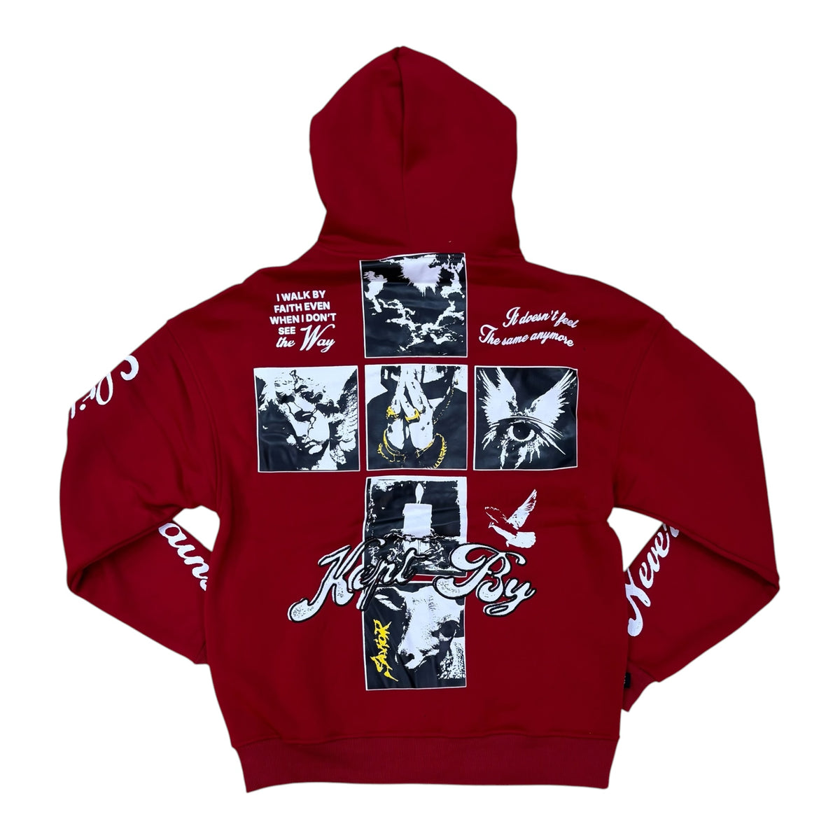 WH-SW6254 - Kept By Savior Zip Up Graphic Hoodie