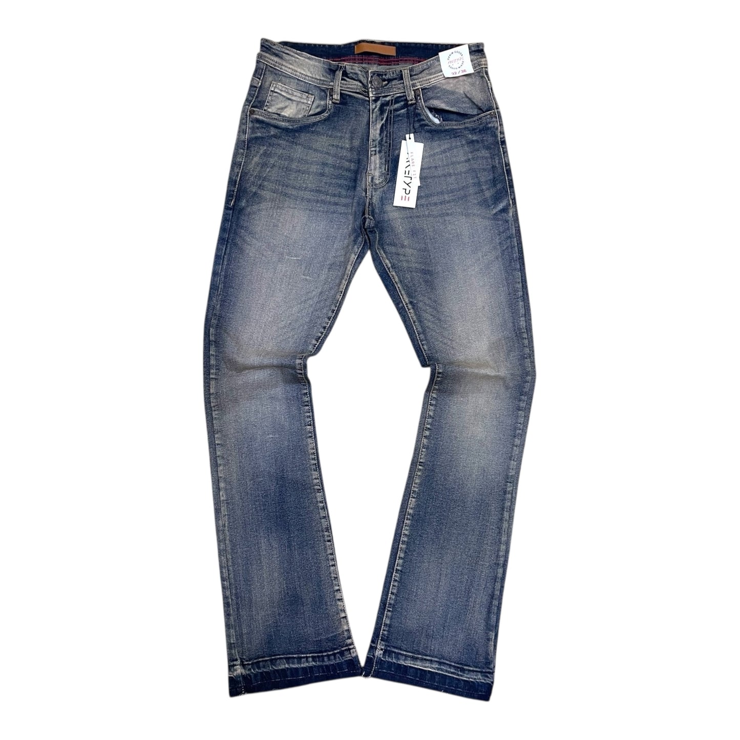 P537 - Essntl Stretch Stacked Flare Jeans